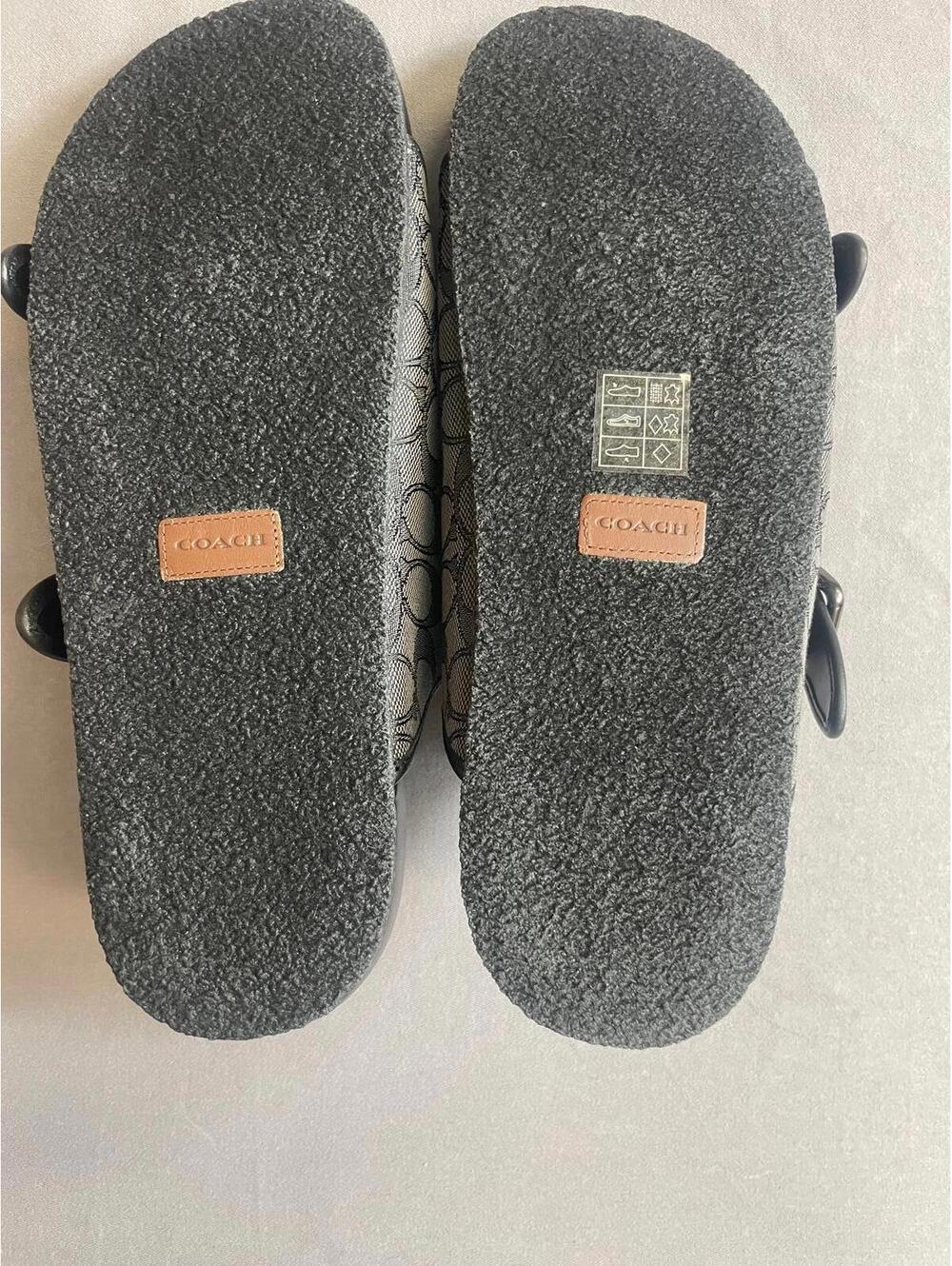 Coach Buckle Strap Sandals in Signature Jacquard 13D - Picture 9 of 9